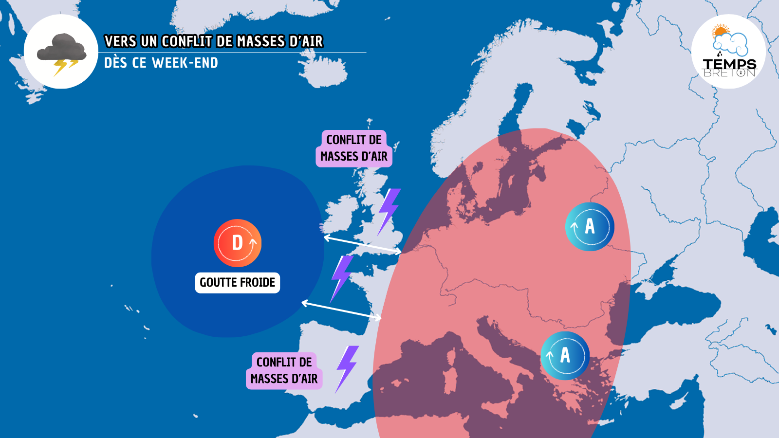Les orages reviennent en deuxième partie de semaine en particulier ce week-end