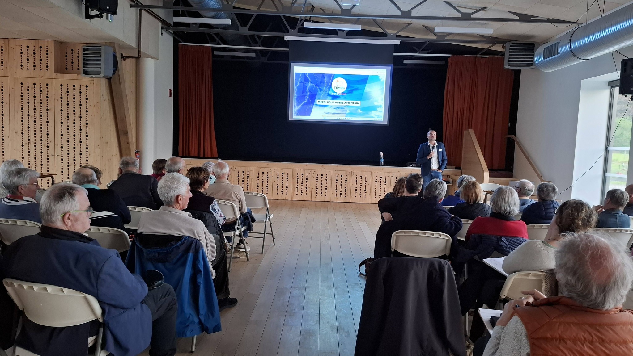 Temps Breton animait une conférence sur le climat breton en 2100 à Laurenan