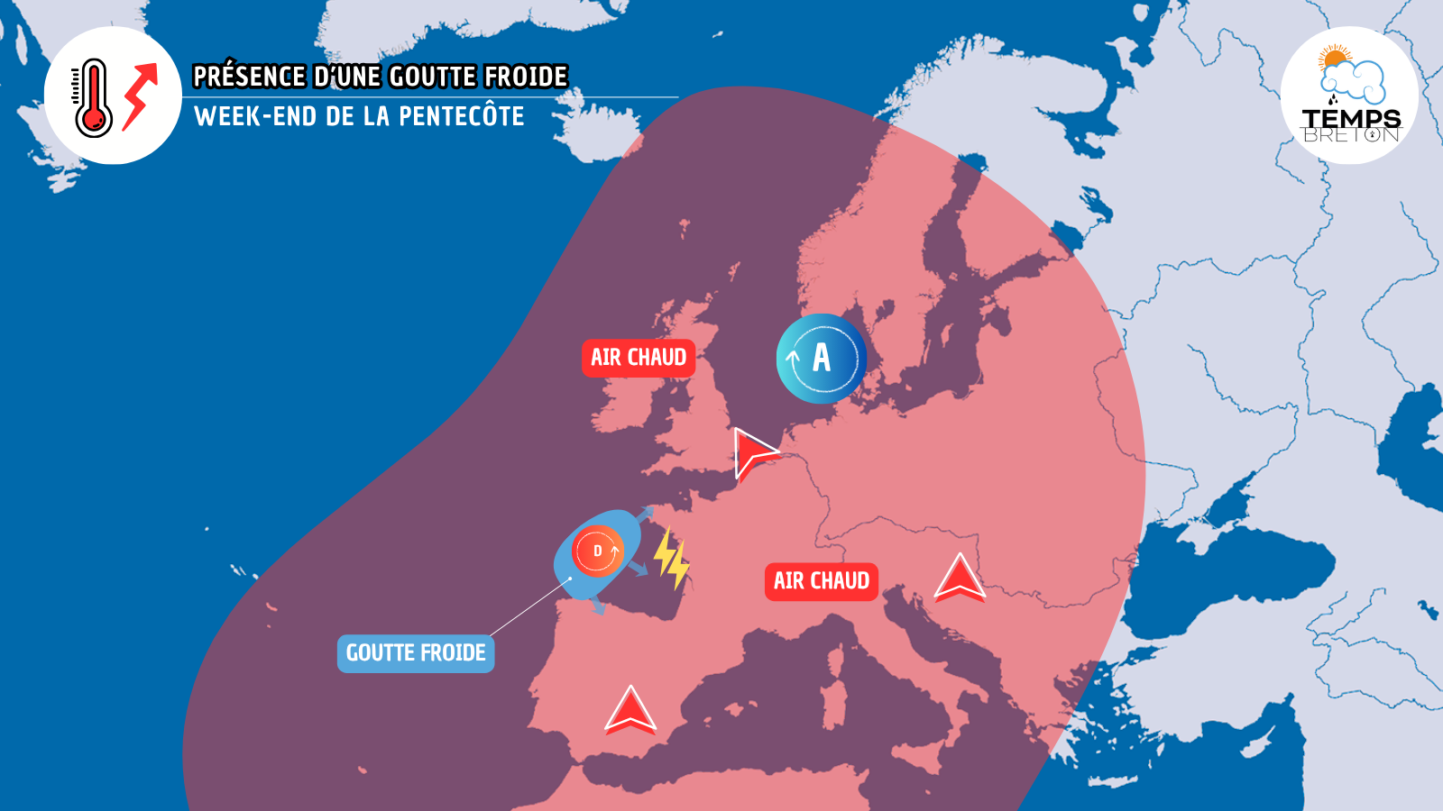 Quelles conséquences va avoir la goutte froide sur le week-end de la Pentecôte ?