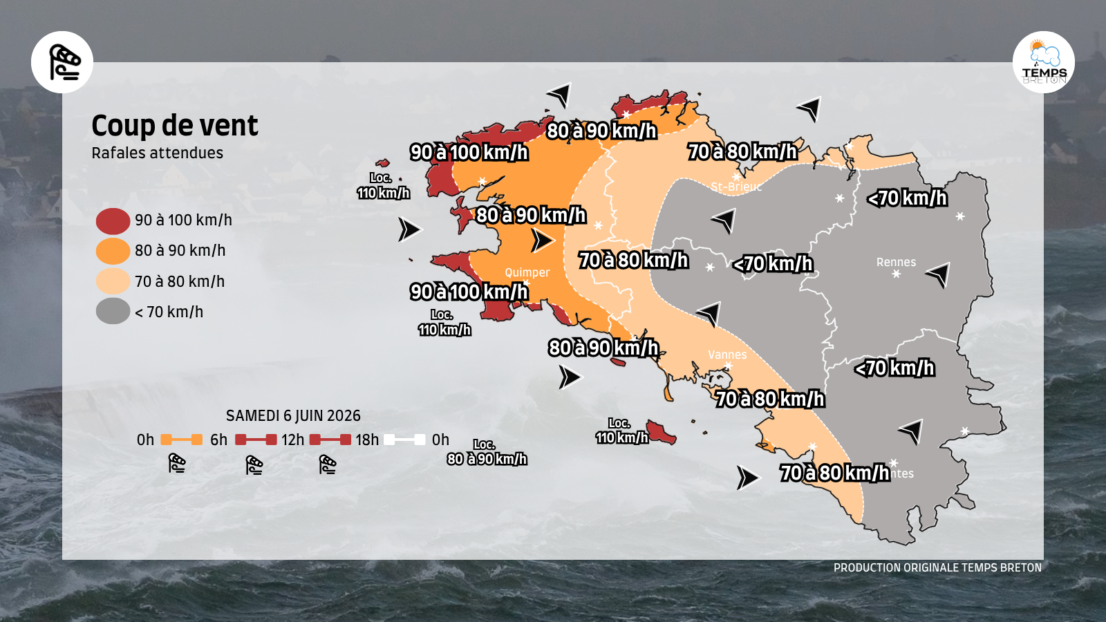 Coup de vent attendu samedi : risques très importants en bord de mer