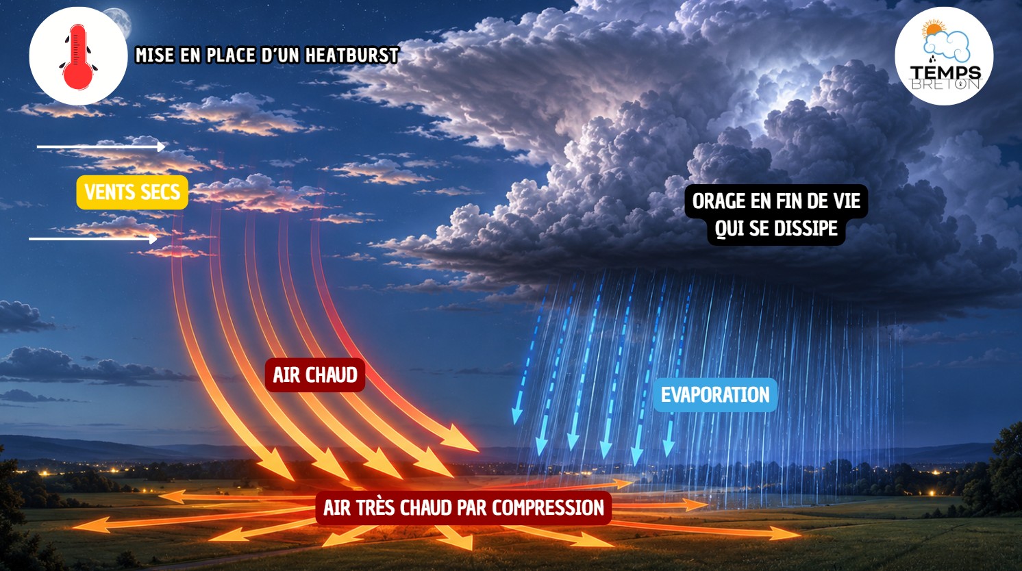 Qu'est-ce que le heatburst, ce phénomène qui nous fait craindre des températures extrêmes dans la nuit de mercredi à jeudi ?