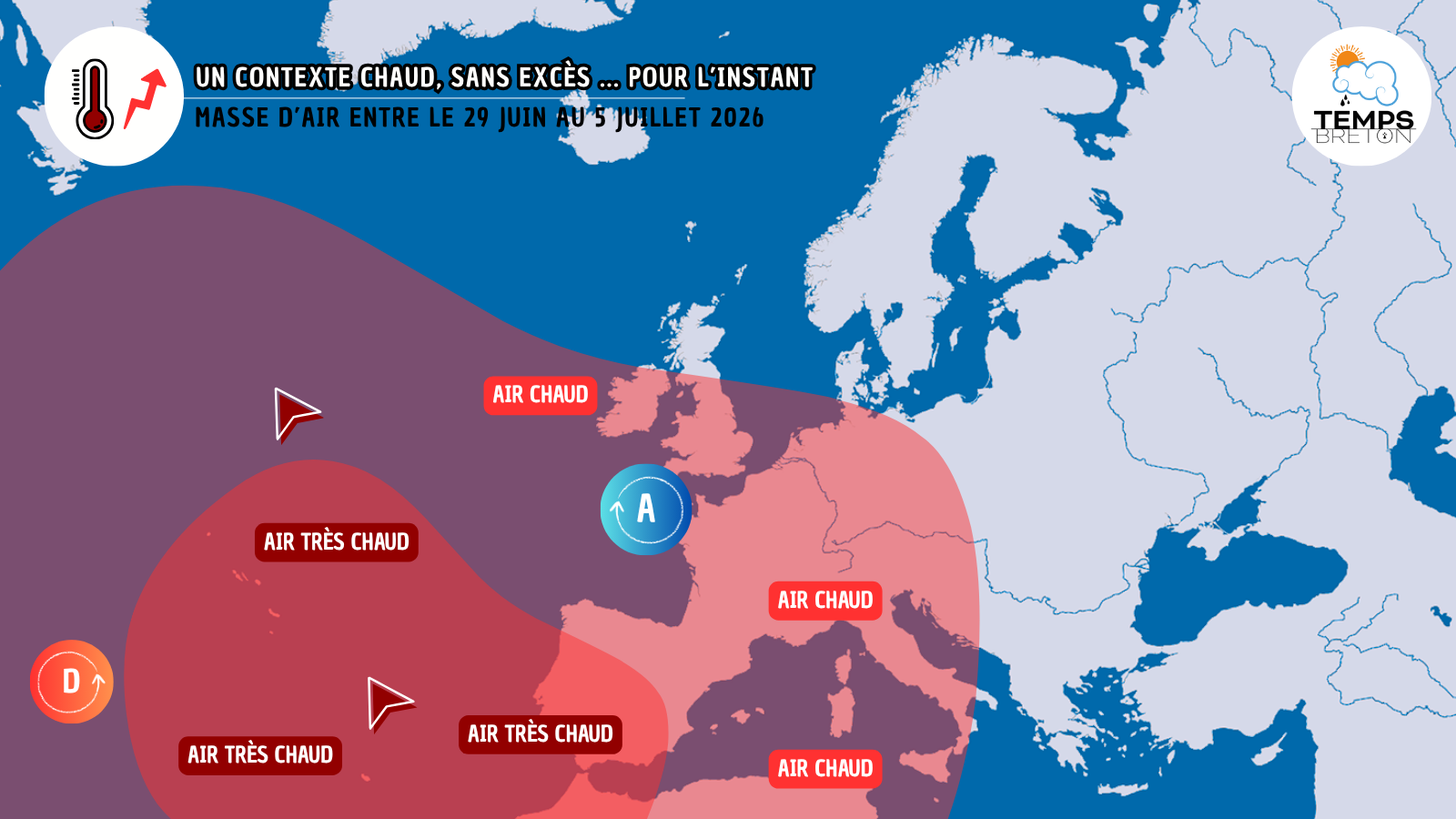 La pluie n'est pas prévue, la chaleur rôde ...